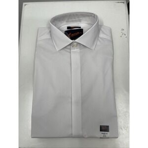 Egara Dress Shirt Men's 14.5 32/33 White Wrinkle-Resistant Skinny Fit Oxford NWT